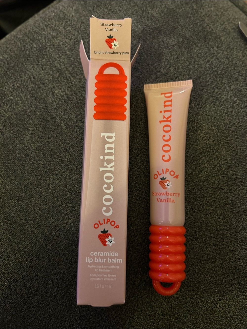 NEW Cocokind Olipop Ceramide Lip Blur Balm - Strawberry Vanilla